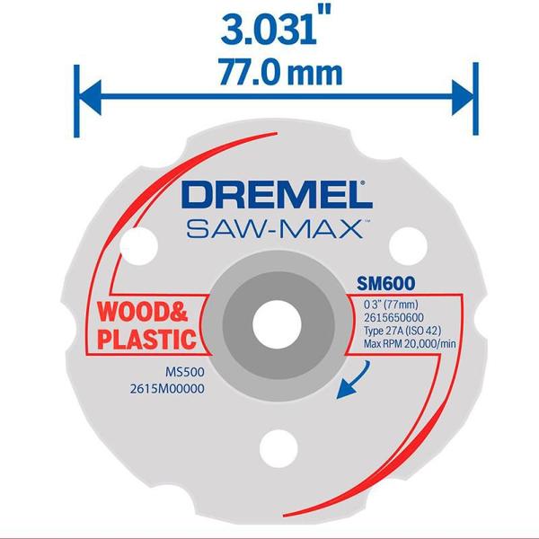 Imagem de Disco de Corte Multiuso para Dremel SAW MAX DSM600 DREMEL