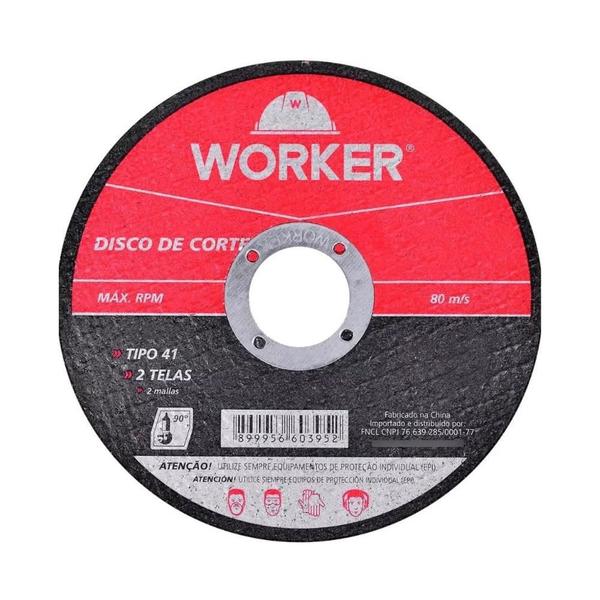 Imagem de Disco de Corte para Aço Worker 4.1/2 X 1/8 X 7/8  Alta Performance e Durabilidade