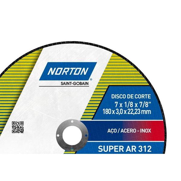 Imagem de Disco De Corte Para Ferro Norton 07 X 1/8 X 7/8 312  66252899863