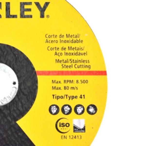 Imagem de Disco de corte para inox  Stanley STA8067 25 Un.