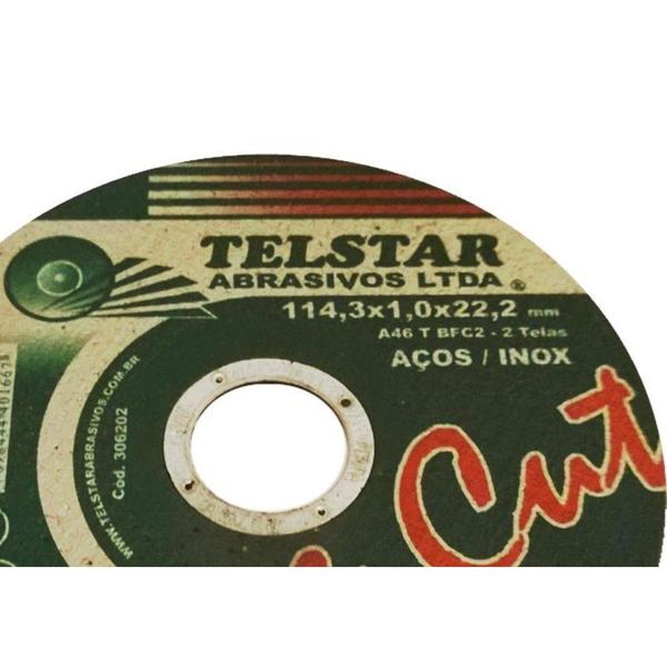 Imagem de Disco De Corte Para Inox Telstar  4.1/2 X 1,0 X 7/8  306202 ./ Kit Com 5