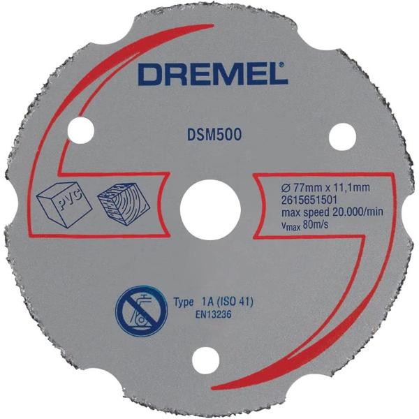 Imagem de Disco de Corte para Madeira e Plástico Dremel DSM500 para Dremel Saw 2 615 S50 0JB