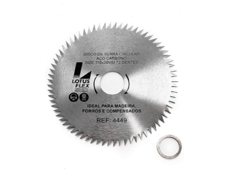 Imagem de Disco De Corte Para Madeira Makita 110mm X 20mm 72 Dentes - lotus