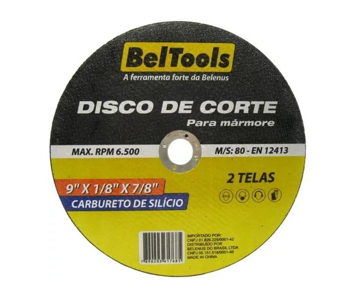 Imagem de Disco de Corte Para Mármore Refratário 9x1/8x7/8" Beltools