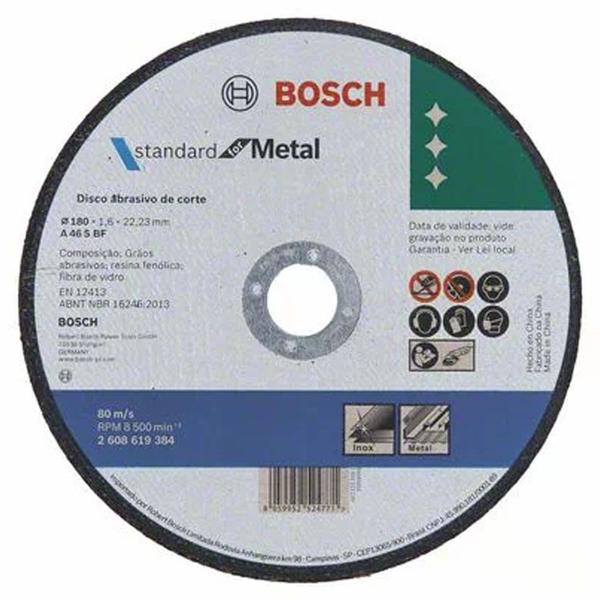 Imagem de Disco de Corte para Metal 180x1,6mm Bosch