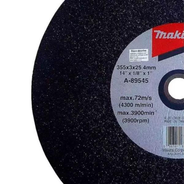 Imagem de Disco De Corte Policorte Para Metal Ferro Makita 355x3x25.4 MM A-89545