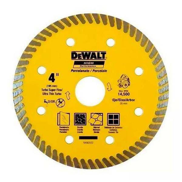 Imagem de Disco de Corte Porcelanato 4" DeWalt