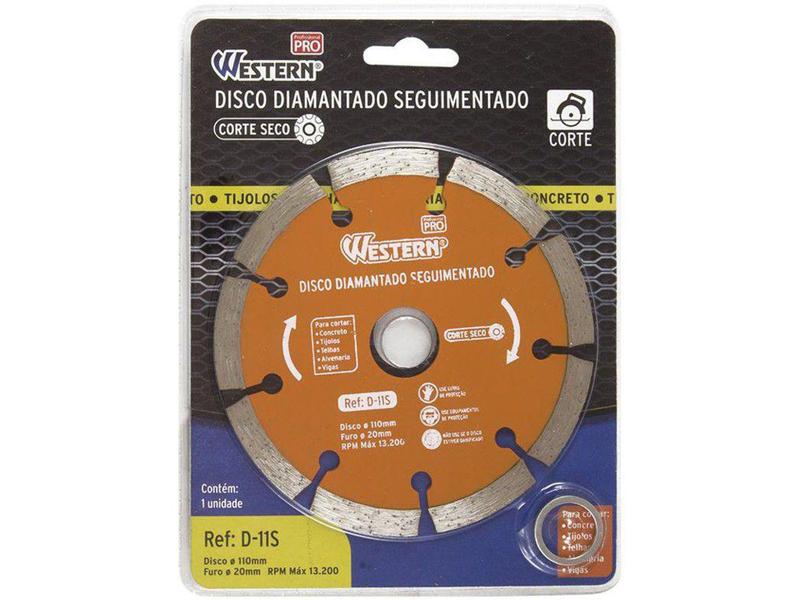 Imagem de Disco de Corte Segmentado 110mm para Concreto - Western D-11S