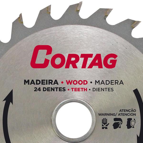 Imagem de Disco de Corte Serra Circular 110mm 24 Dentes para Madeira 60864 Cortag