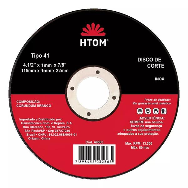 Imagem de Disco De Corte Tipo 41 M.7" - Htom