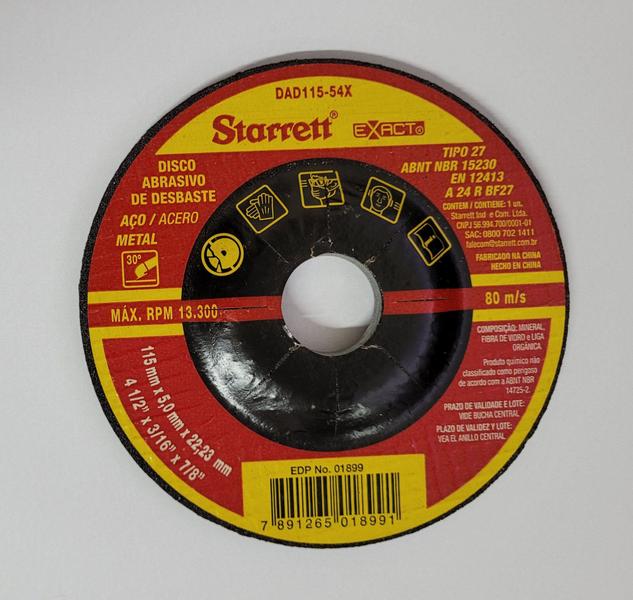 Imagem de Disco De Desbaste 115 X 5,0 Starrett