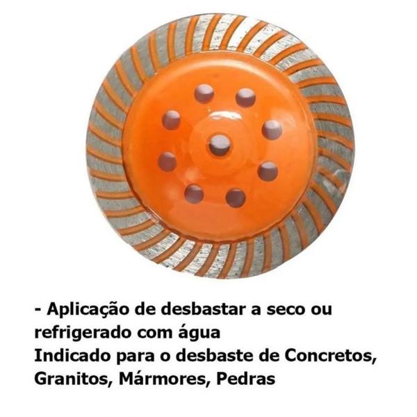 Imagem de Disco De Desbaste Diamantado Turbo starfer 115mmx22,2mm