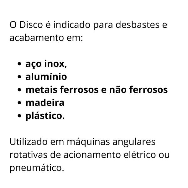 Imagem de Disco de Desbaste MTX Tipo Flap 115x22mm 4.1/2" Grão 40 - Ref. 740279