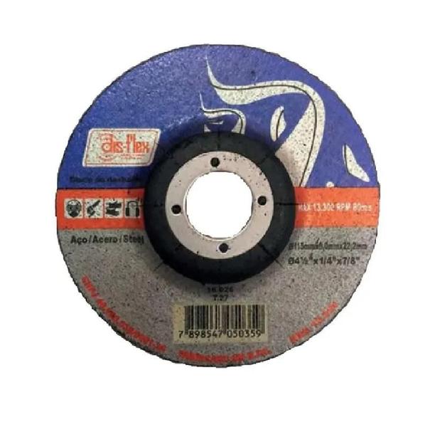 Imagem de Disco de Desbaste para Metais 115 X 6.0 X 22.2mm - DISFLEX (16026)