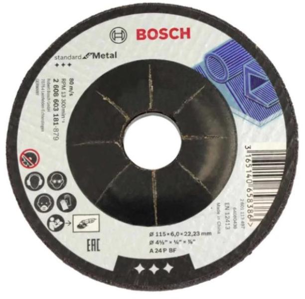 Imagem de Disco de Desbaste para Metal Bosch Standard G24 115mm