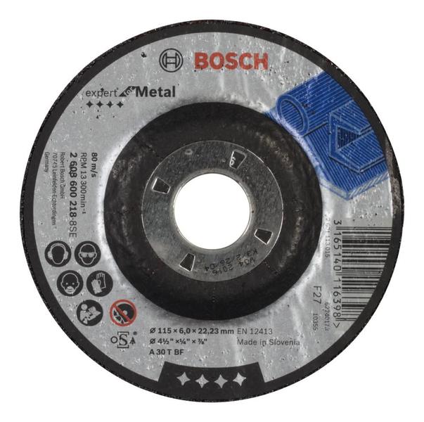 Imagem de Disco de Desbaste Profissional 4.1/2" x 6mm x 7/8" Expert For Metal Bosch