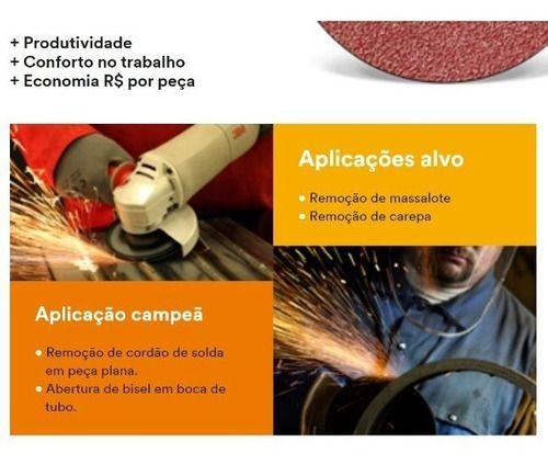 Imagem de Disco De Fibra 3M Cubitron 982c Grão 36 115mm-kit Com 2und