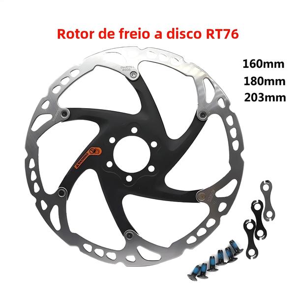 Imagem de Disco de Freio Shimano Deore XT/SLX para MTB - 6 Parafusos - 160mm/180mm