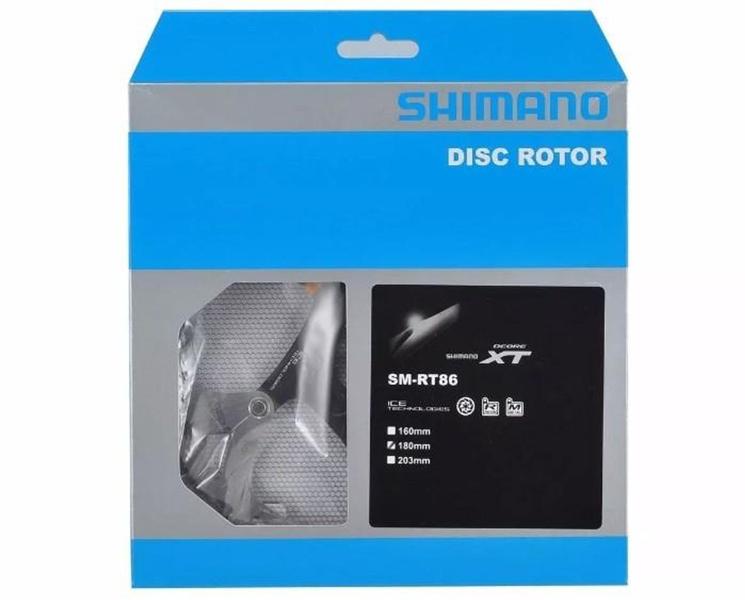 Imagem de Disco De Freio Shimano Sm-rt-86 180mm Ice Tech Rotor 6 Furos