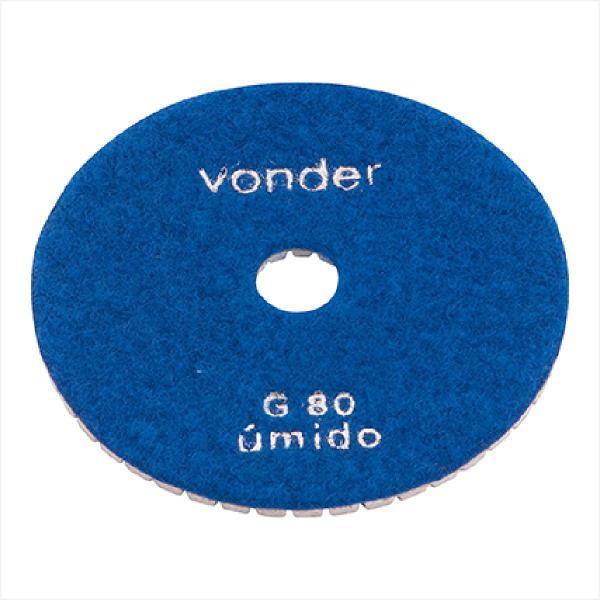 Disco de lixa diamantado com costado em pluma 4" grão 80 - Vonder Imagem de Disco de lixa diamantado com costado em pluma 4" grão 80 - Vonder