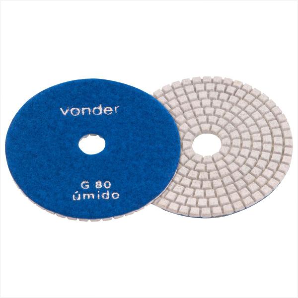 Disco de lixa diamantado com costado em pluma 4" grão 80 - Vonder Imagem de Disco de lixa diamantado com costado em pluma 4" grão 80 - Vonder
