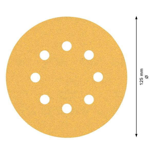 Imagem de Disco De Lixa Expert 125Mm G60 C470 50 Peças Bosch