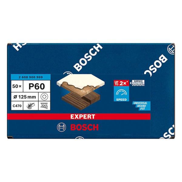Disco De Lixa Expert 125Mm G60 C470 50 Peças Bosch Imagem de Disco De Lixa Expert 125Mm G60 C470 50 Peças Bosch