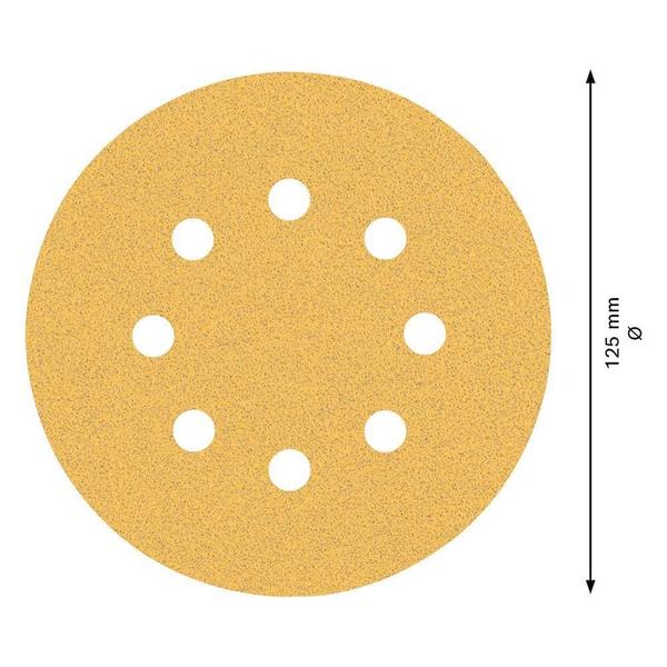 Imagem de Disco De Lixa Expert C470 125Mm G80, 50 Peças - Bosch
