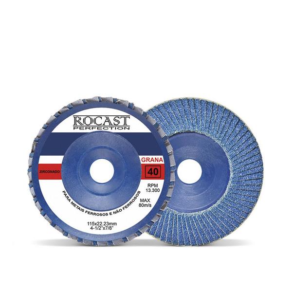 Imagem de Disco De Lixa Flap Disc 115 X 22 Mm Grão 80 - Zirconado