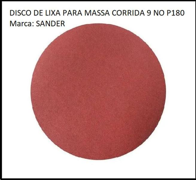 Imagem de Disco De Lixa Para Massa Corrida 9 No P180 - Sander