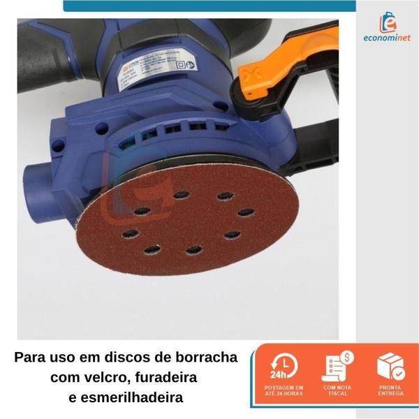 Imagem de Disco De Lixa Tiras aderentes Ferro 125Mm Grão 180 Starfer 10