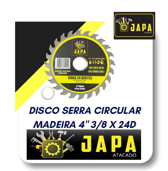 Imagem de Disco de madeira 4 3/8 24d -  Kit 50 Unid - Japa Ferramentas