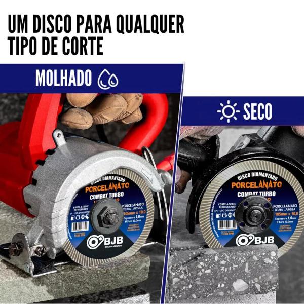 Imagem de Disco De Porcelanato Fino 105Mm Para Makita Corte Bjb