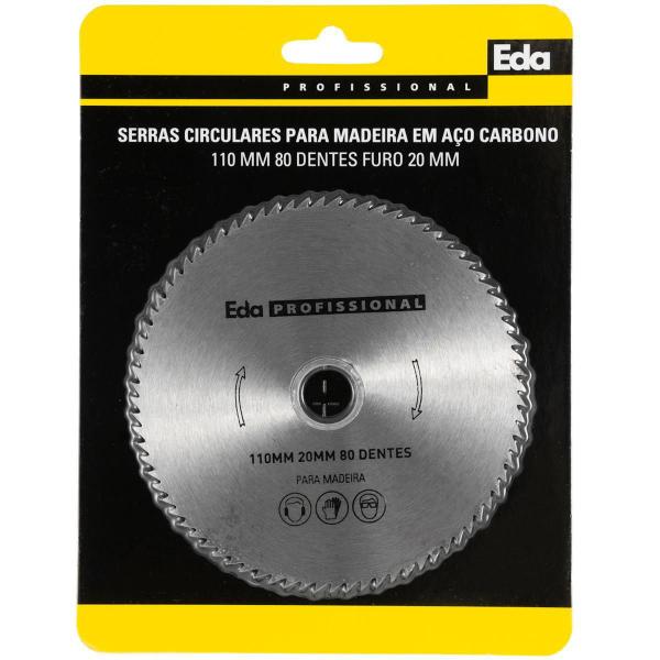 Imagem de Disco de Serra 110mm 80 Dentes Eda Profissional para Madeira