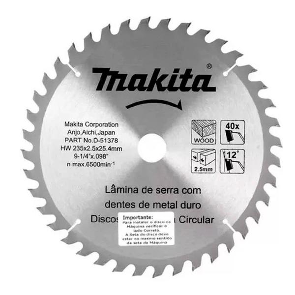 Imagem de  Disco de Serra 235 X 25,4mm com 40 Dentes MAKITA