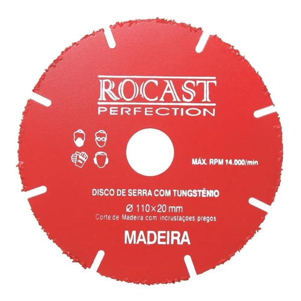 Imagem de Disco de Serra Mármore com Tungstênio para Madeira 110X20mm