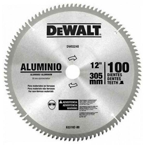 Imagem de Disco de Serra Para Alumínio 12'' 300mm 100 Dentes Dewalt