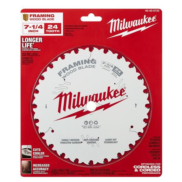 Disco de Serra Widea para Madeira 7.1/4" 24D 48-40-0720 - Milwaukee Imagem de Disco de Serra Widea para Madeira 7.1/4" 24D 48-40-0720 - Milwaukee