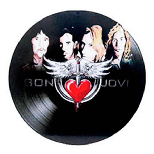 Imagem de Disco De Vinil Decorativo Em Madeira Star - Bon Jovi