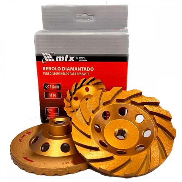 Imagem de Disco Desbaste Diamantado Mtx Turbo Segmentado 115Mm - 729139