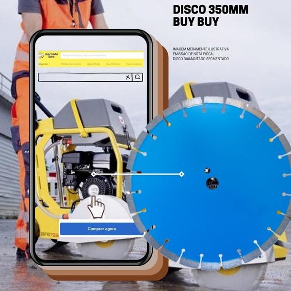 Imagem de Disco Diamantado 350mm Segmentado - Serra Clipper