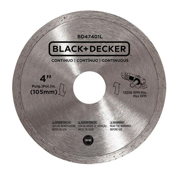 Imagem de Disco Diamantado 4" - 105mm Liso Black+Decker - BD47401L-BR