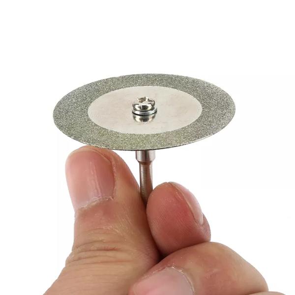 Imagem de Disco Diamantado 40mm e 1 Haste kit com 5 Discos Serra