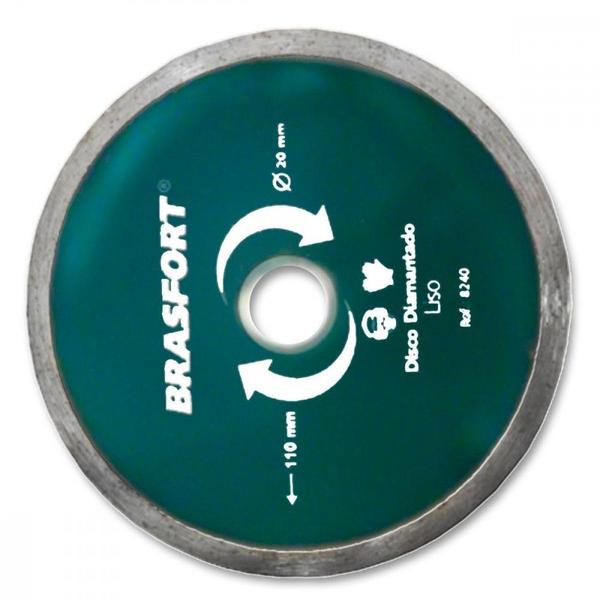 Imagem de Disco Diamantado Brasfort Liso Agua  110Mm 8240