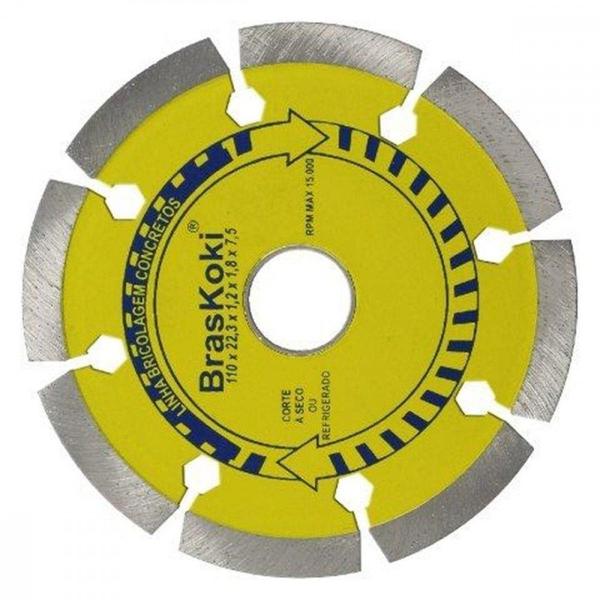 Imagem de Disco Diamantado Braskoki 110Mm Concretos Seco Agua 242720202