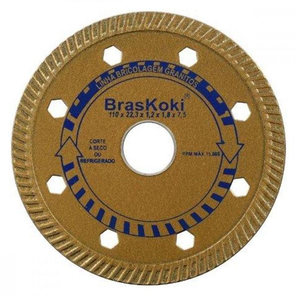 Imagem de Disco Diamantado Braskoki 110Mm Granitos Seco Agua  242640202