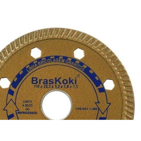 Imagem de Disco Diamantado Braskoki 110Mm Granitos Seco Agua  242640202