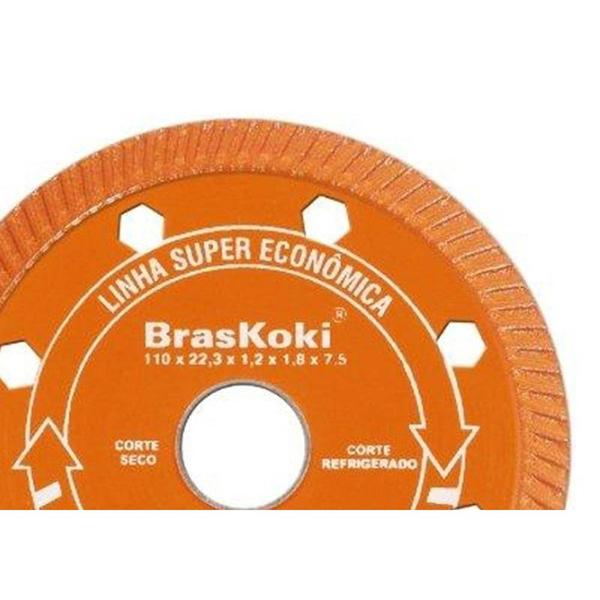 Imagem de Disco Diamantado Braskoki 110Mm Turbo Jet Laranja Seco Agua  200240202