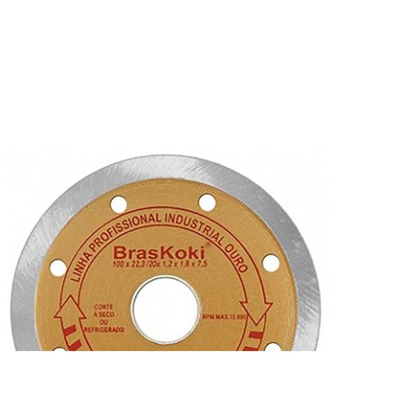 Imagem de Disco Diamantado Braskoki 110Mm Turbo Jet Ouro Seco Agua  220840202