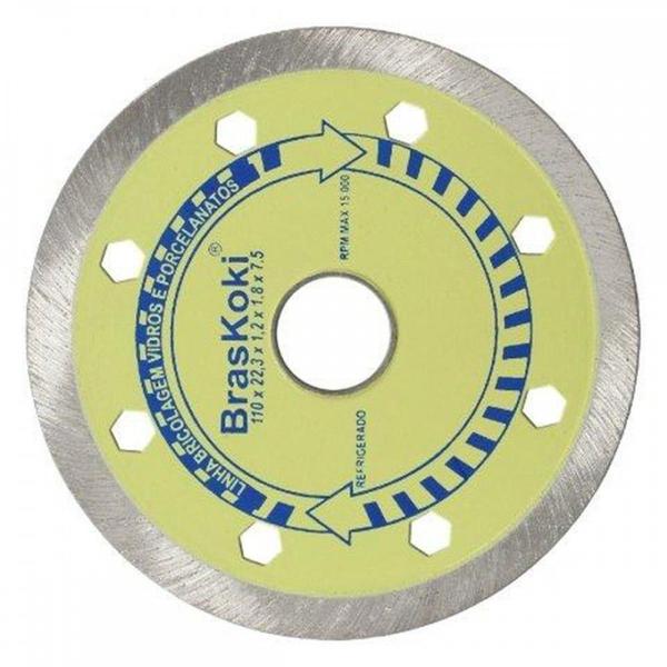 Imagem de Disco Diamantado Braskoki 110Mm Vidros Porcelanatos Agua  242810202